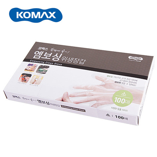 코멕스 한번에슉 엠보싱위생장갑(소) 100매