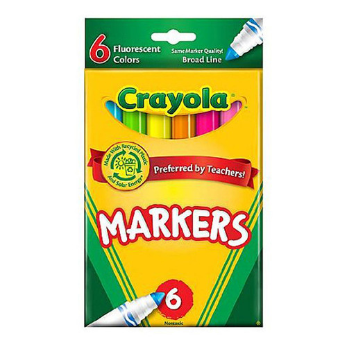Crayola 크레욜라 형광마카 6색