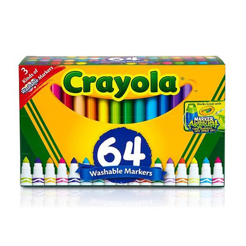 Crayola 크레욜라 굵은선 수성마카셋 64색